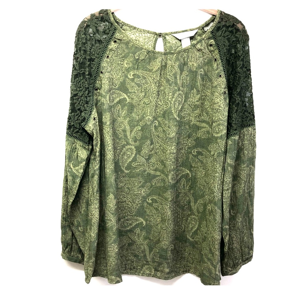 Christopher& Banks Green Top